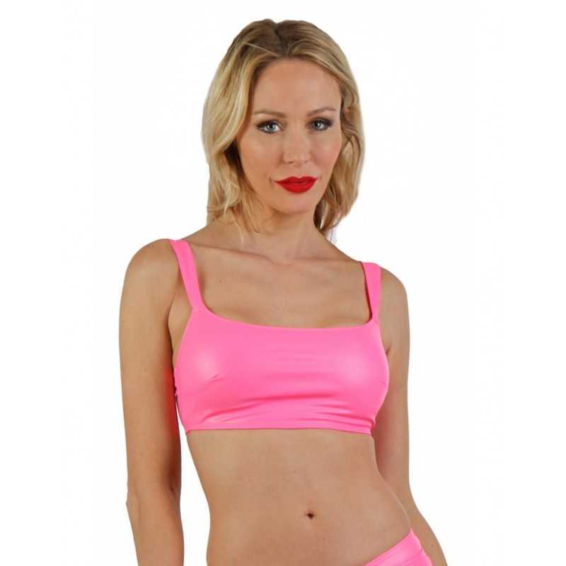 Top Brassière Wetlook Vêtement Sexy Femme Club4 en ligne Couleurs S/M/L/XL