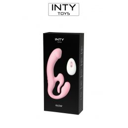 Glow gode ceinture vibrant vaginal clitoris USB télécommande