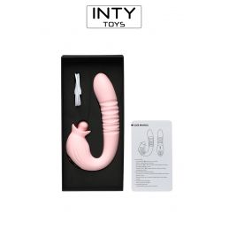 Charm Rabbit Vibrant va et vient bille rotative clitoris USB