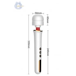 Wand Blanc Vibrant Ultra Puissant Usb