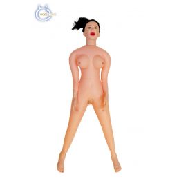 Angelina Poupée Gonflable Vibrante Visage 3D Bouche Anus Vagin