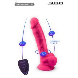 Gode Vibrant Télécommande Ventouse Réaliste Modèl 1 (8") Usb