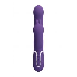 Cammy Rabbit Vibro Billes Rotatives-Stimulateur Clitoris- Anal Usb Violet