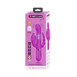 Cammy Rabbit Vibro Billes Rotatives-Stimulateur Clitoris- Anal Usb Violet