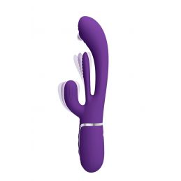 Shania Rabbit Vibro Tapote - Stimulateur Clitoris Usb Violet
