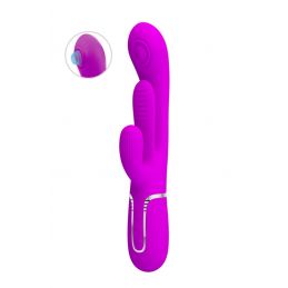 Shania Rabbit Vibro Tapote - Stimulateur Clitoris Usb Violet