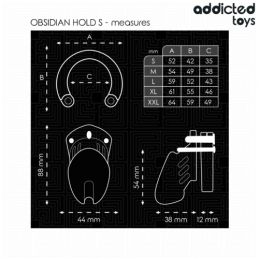 Cage À Pénis Obsidian Hold Taille S