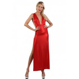 Robe Longue Irisé Large Décolleté Dos Nu