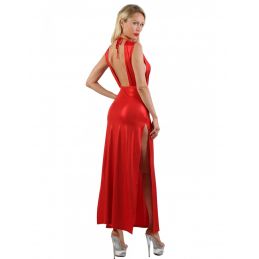 Robe Longue Irisé Large Décolleté Dos Nu